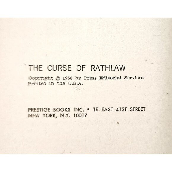 1968 The Curse Of Rathlaw 1st Edition Saxon Horror Fantasy Vintage Paperback E66 - Picture 4 of 4